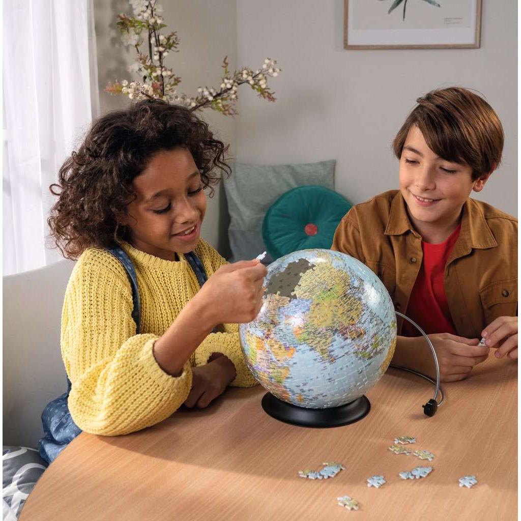 World Globe with Stand 550 Piece 3D Jigsaw Puzzle Ravensburger