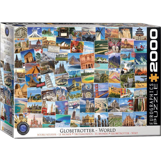 World Globetrotter 2000 Piece Jigsaw Puzzle Eurographics