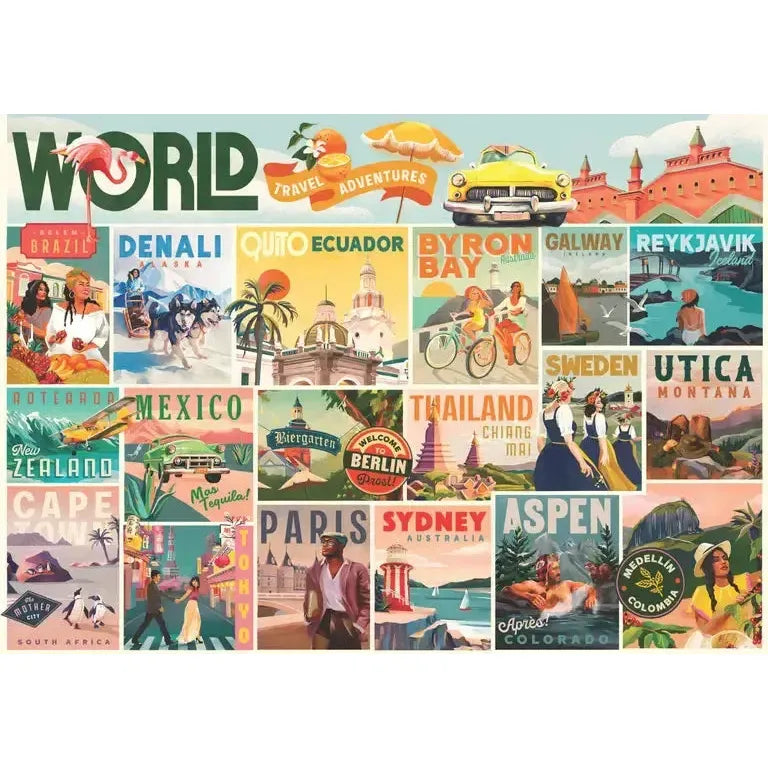 World Travel Adventures 1000 Piece Jigsaw Puzzle HGB