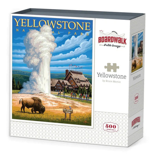 Yellowstone National Park 500 Piece Jigsaw Puzzle Boardwalk