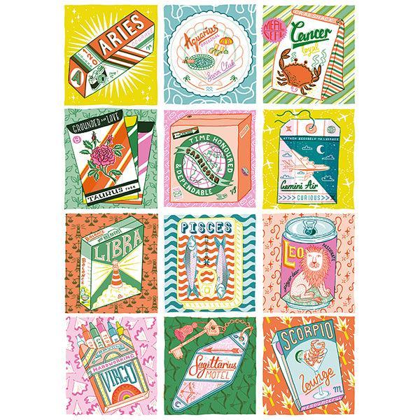 Zodiac 1000 Piece Jigsaw Puzzle Happily