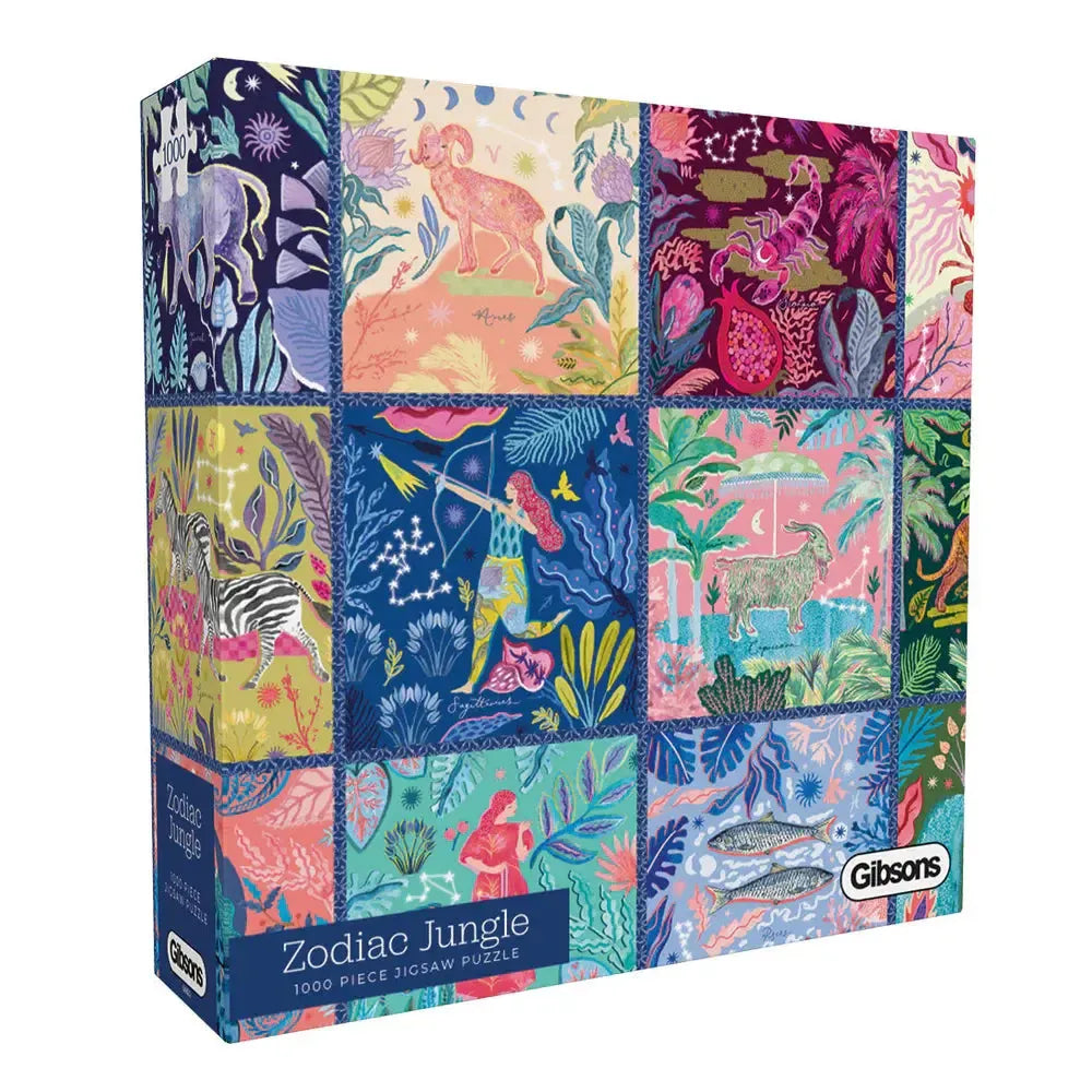 Zodiac Jungle 1000 Piece Jigsaw Puzzle Gibsons