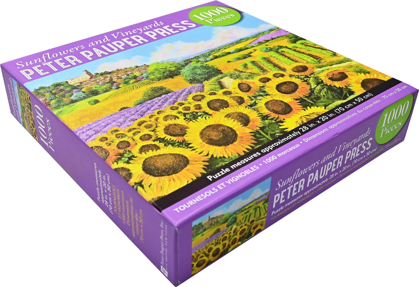 Sunflowers & Vineyards 1000 Piece Jigsaw Puzzle Peter Pauper