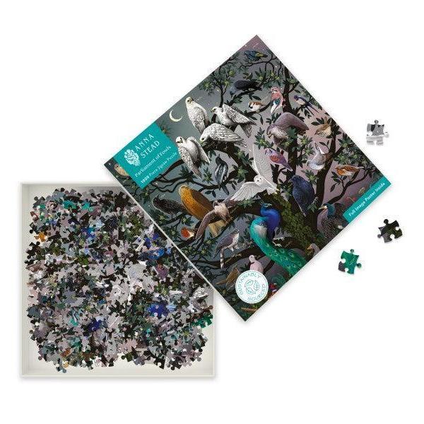 Parliament of Owls by Anna Stead 1000 Piece Jigsaw Puzzle Flame Tree