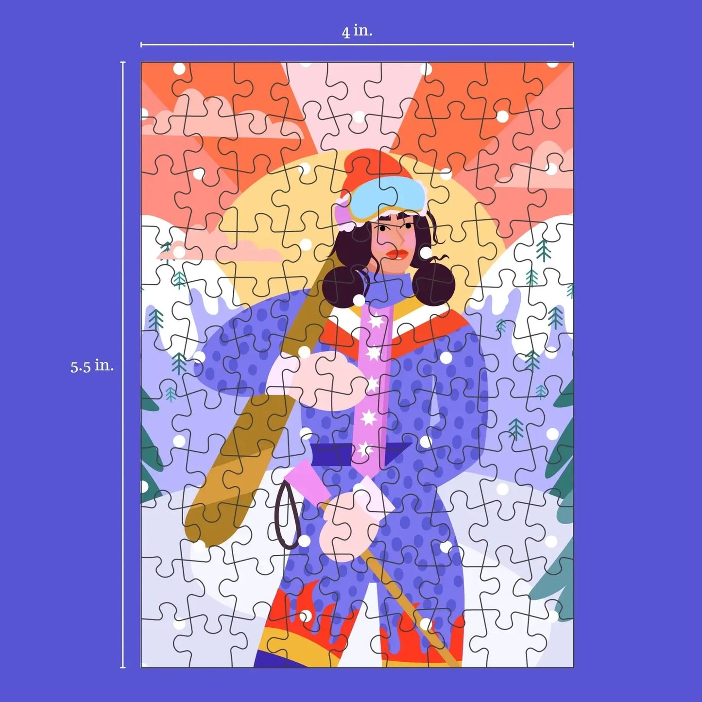 Ski Ya Later 99 Piece Mini Jigsaw Puzzle Puzzledly