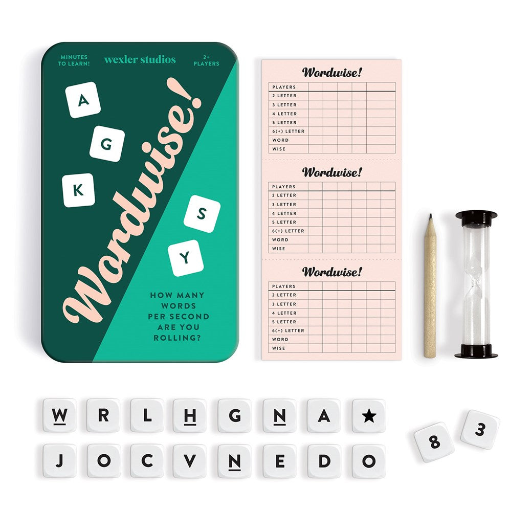 Wordwsie -Vocabulary Dice Game - Galison