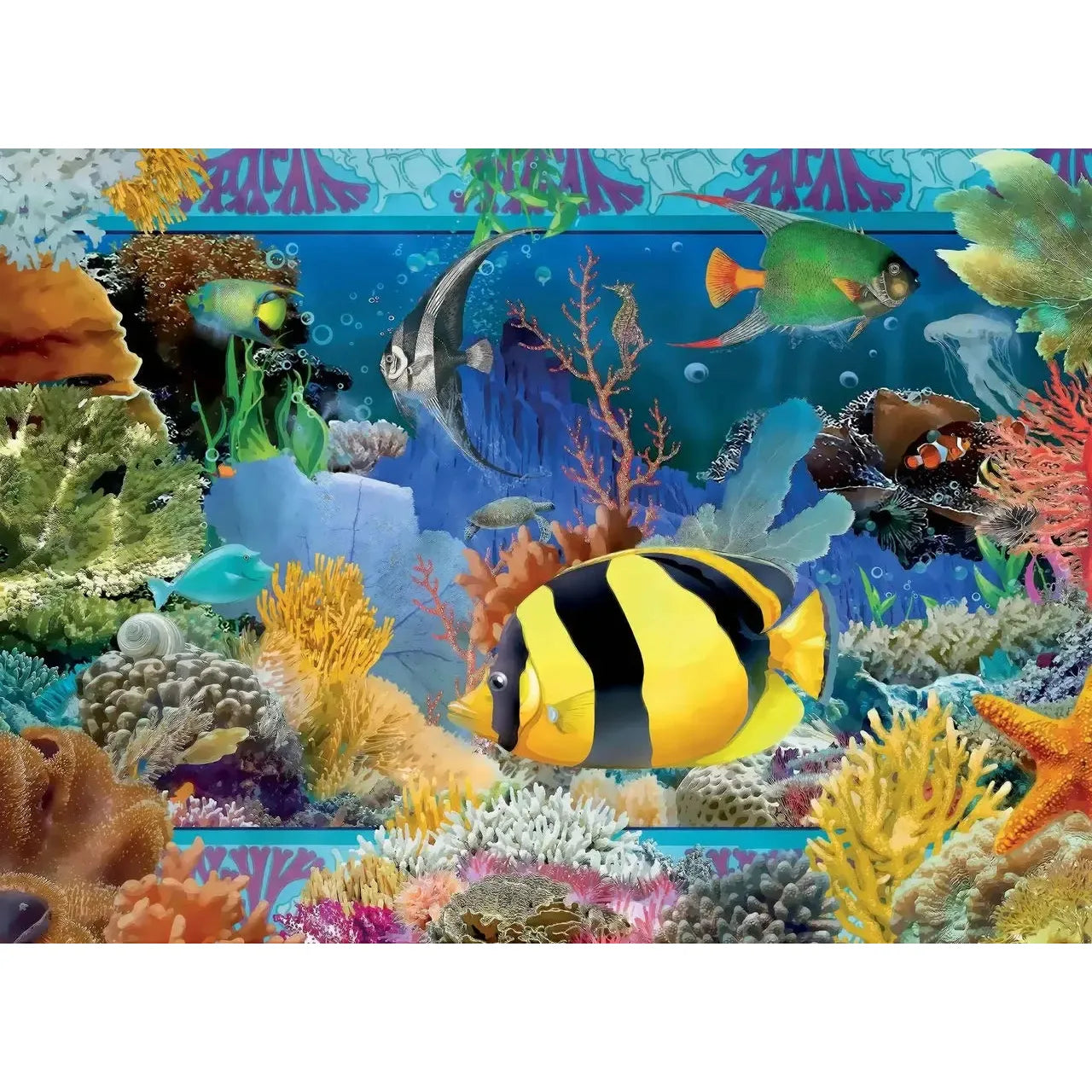 Tropical Fish 1000 Piece Soft Touch Jigsaw Puzzle Crown Point
