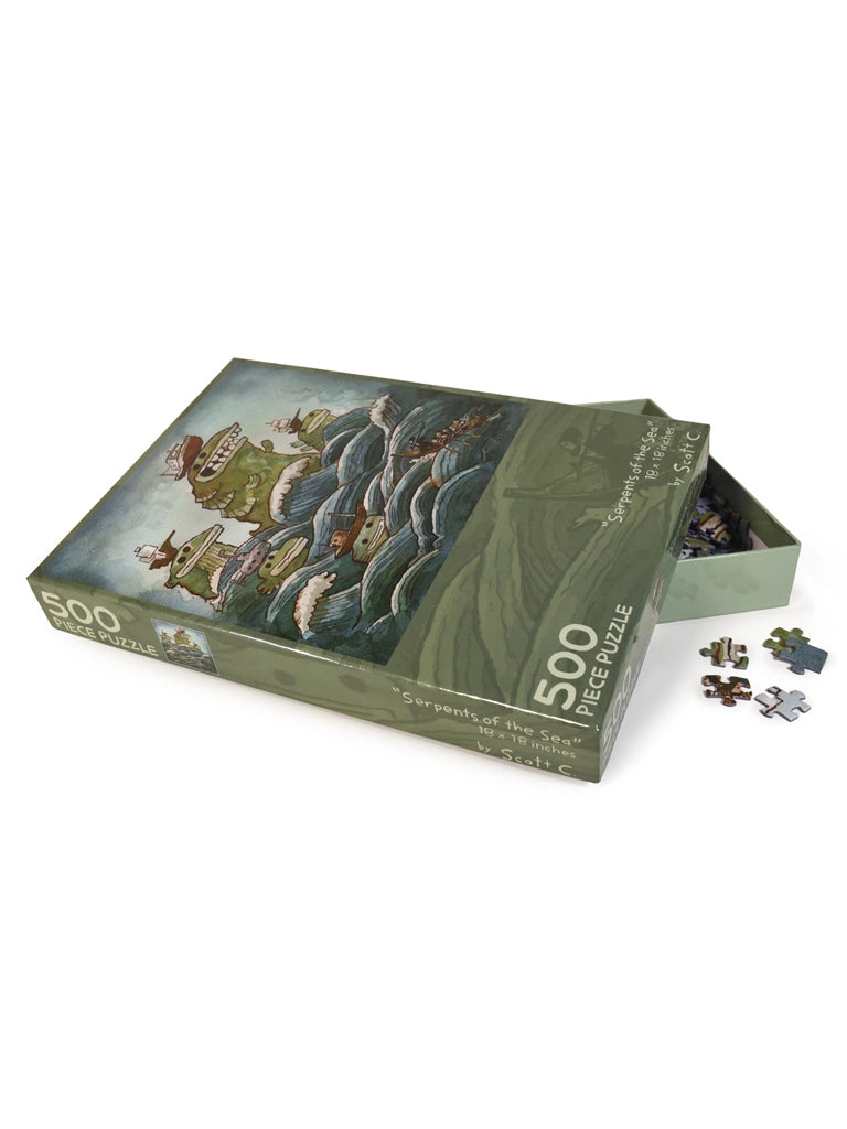 Serpents of the Sea 500 Piece Jigsaw Puzzle Scott C