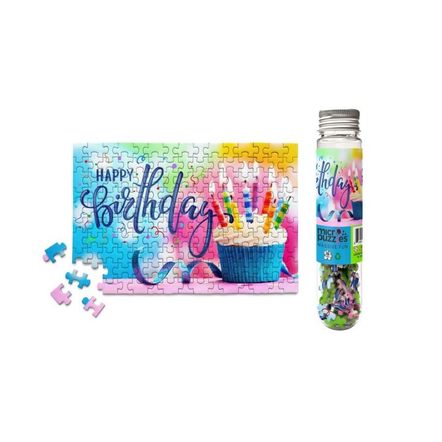 Happy Birthday Cupcake 150 Piece Mini Jigsaw Puzzle Micro Puzzles