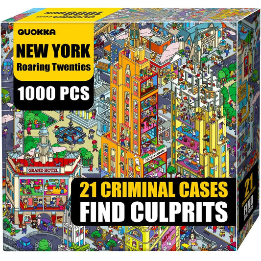 New York Roaring Twenties Mystery 1000 Piece Jigsaw Puzzle Quokka