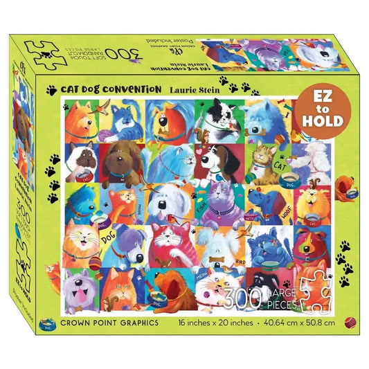 Cat Dog Convention 300 Piece Soft Touch Jigsaw Puzzle Crown Point