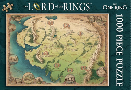 The One Ring Map The Lord of the Rings 1000 Piece Jigsaw Puzzle Kosmos