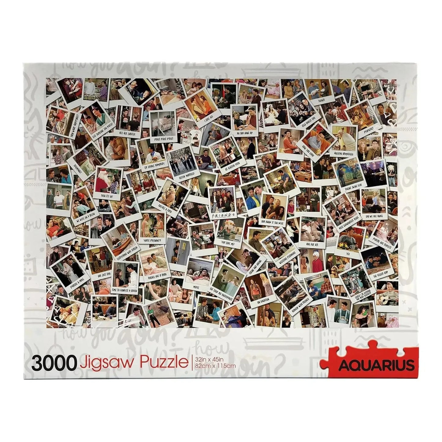 Friends Photo Collage 3000 Piece Jigsaw Puzzle Aquarius