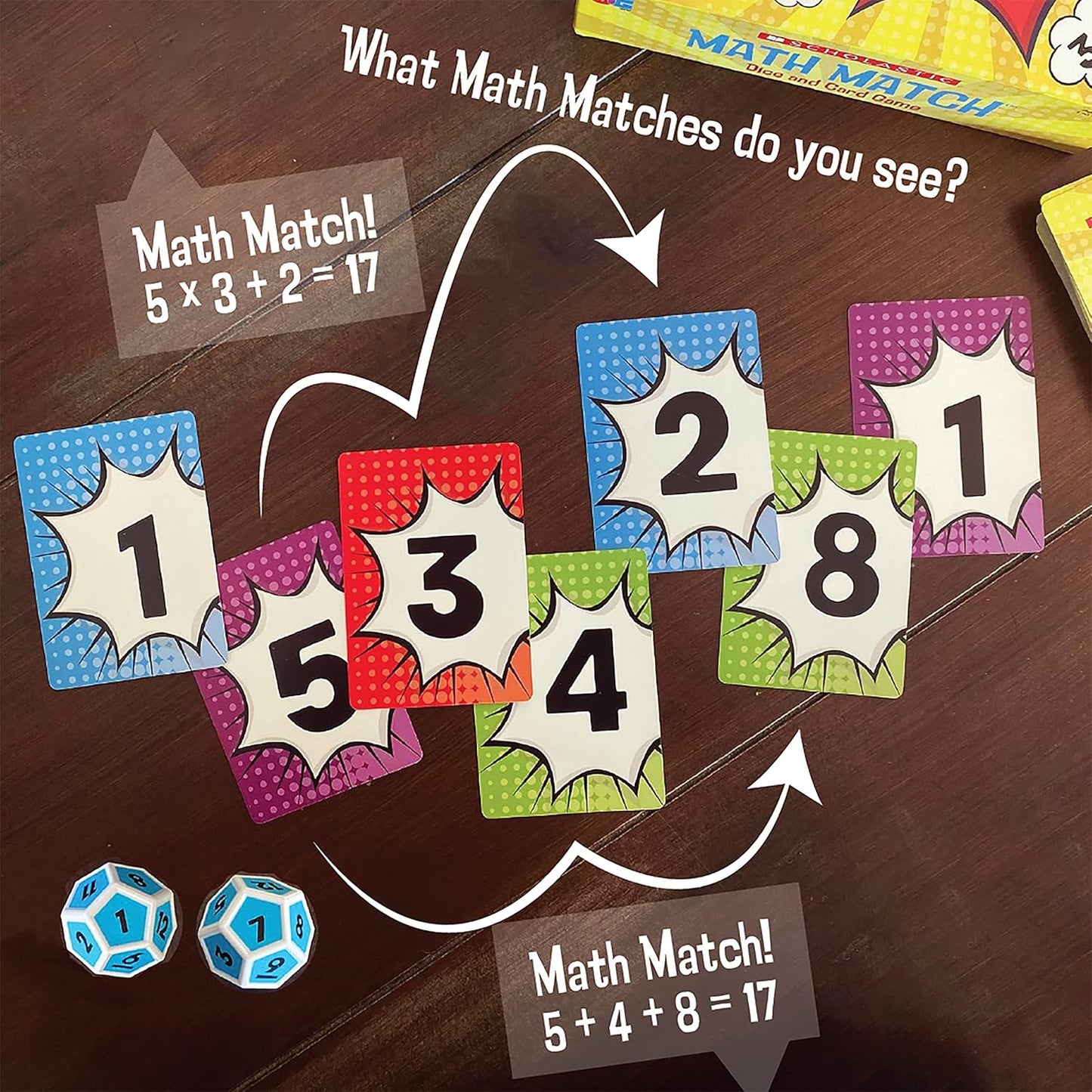 Math Match - Educational Dice & Card Game - Scholastic