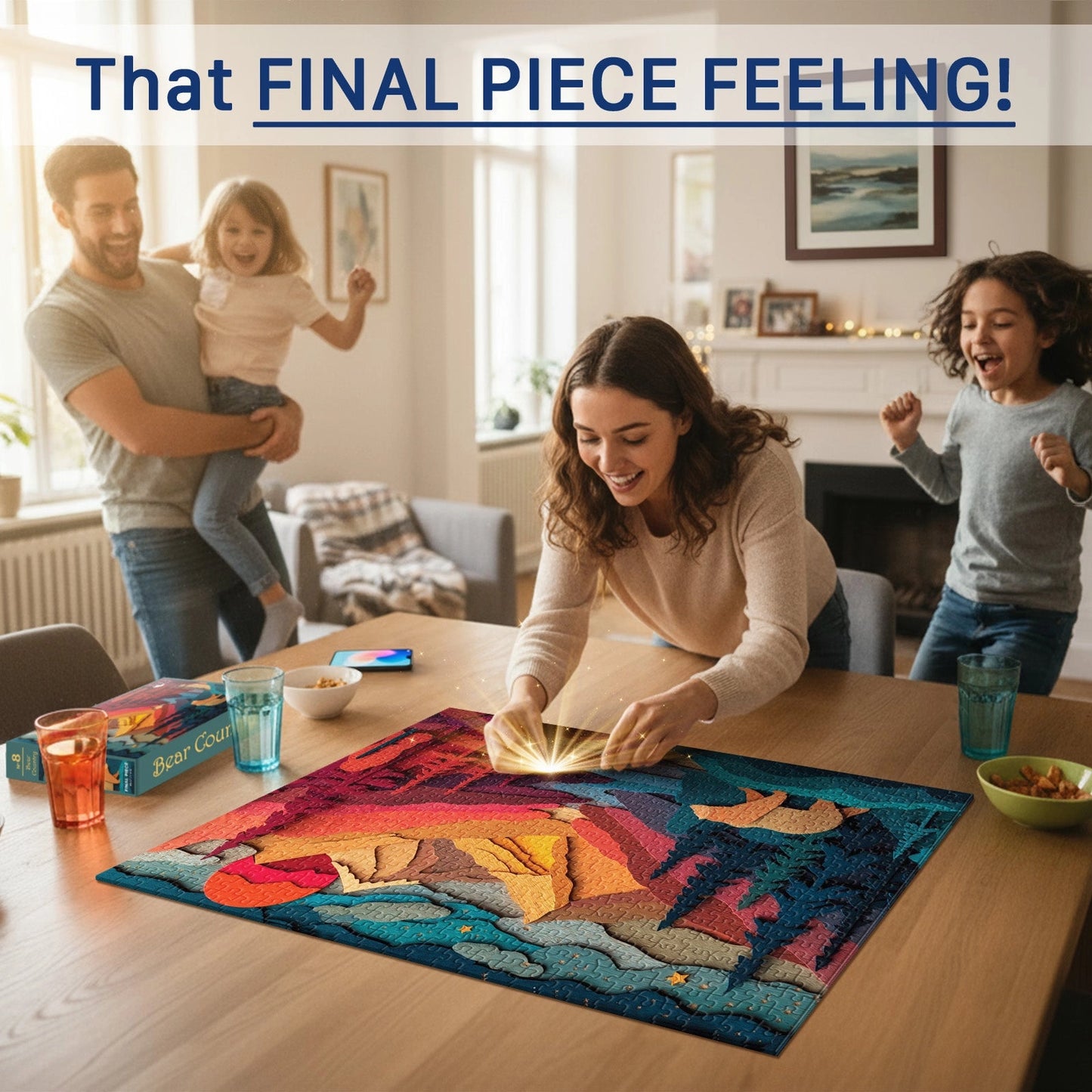 Bear Country 500 Piece Jigsaw Puzzle Final Piece