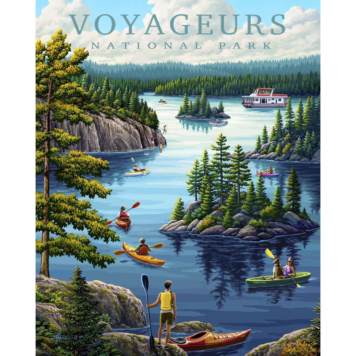 Voyageurs National Park 500 Piece Jigsaw Puzzle Boardwalk