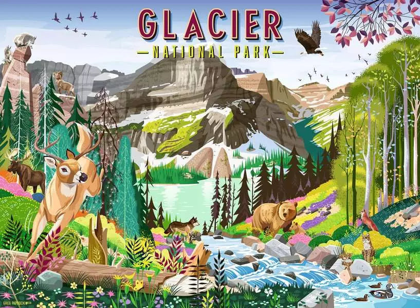 Glacier National Park 500 Piece Jigsaw Puzzle Ravensburger
