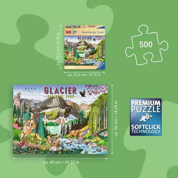 Glacier National Park 500 Piece Jigsaw Puzzle Ravensburger