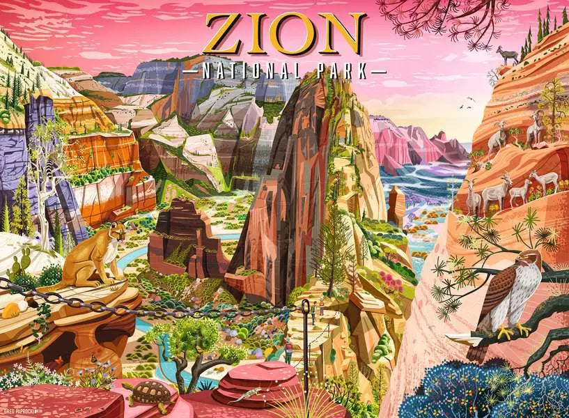 Zion National Park 500 Piece Jigsaw Puzzle Ravensburger
