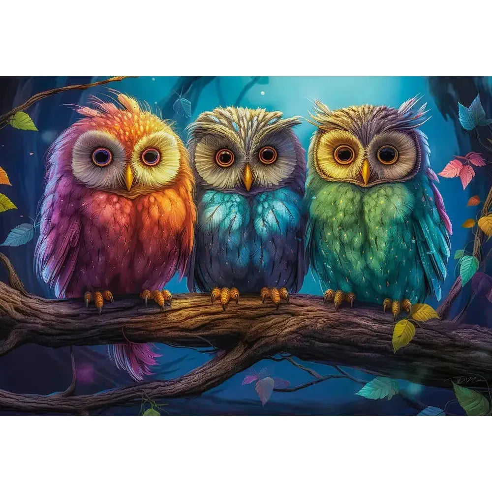 Three Little Owls 1000 Piece Jigsaw Puzzle Castorland