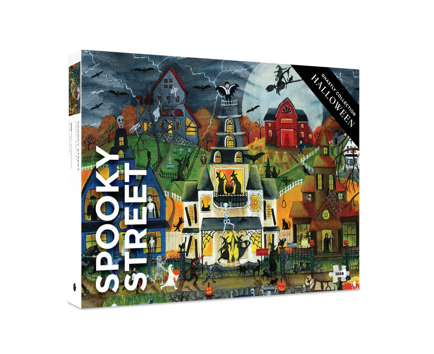 Spooky Street by Cheryl Bartley 1000 Piece Jigsaw Puzzle Pomegranate