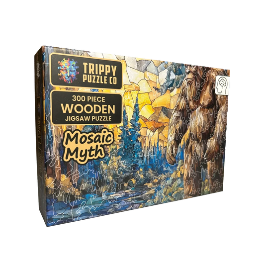 Mosaic Myth 300 Piece Wooden Jigsaw Puzzle Trippy