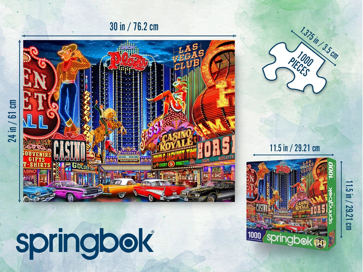 Viva Las Vegas 1000 Piece Jigsaw Puzzle Springbok
