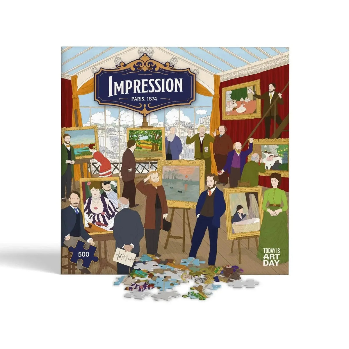 Impression Paris 1874 500 Piece Jigsaw Puzzle TIAD