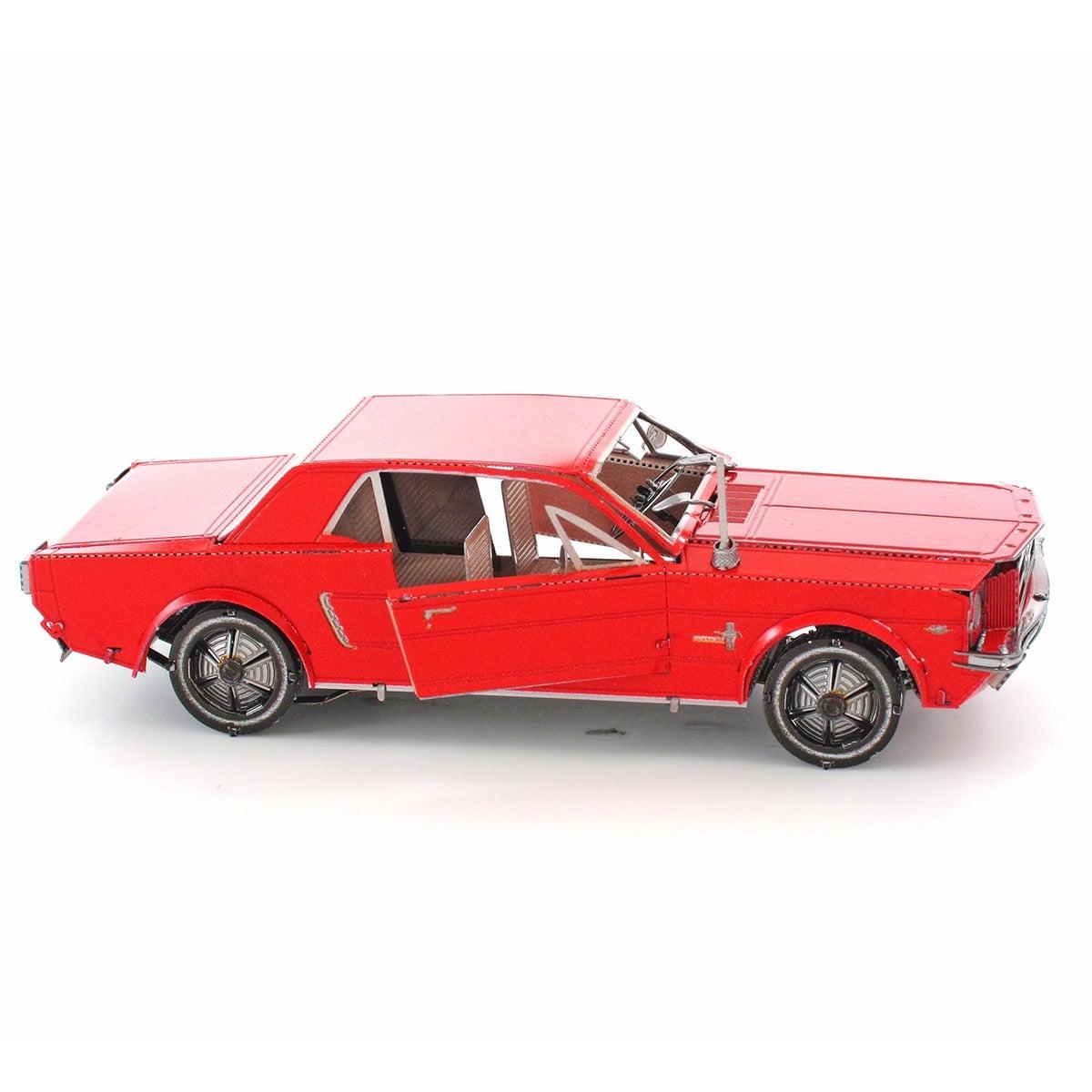 1965 Red Ford Mustang 3D Steel Model Kit Metal Earth