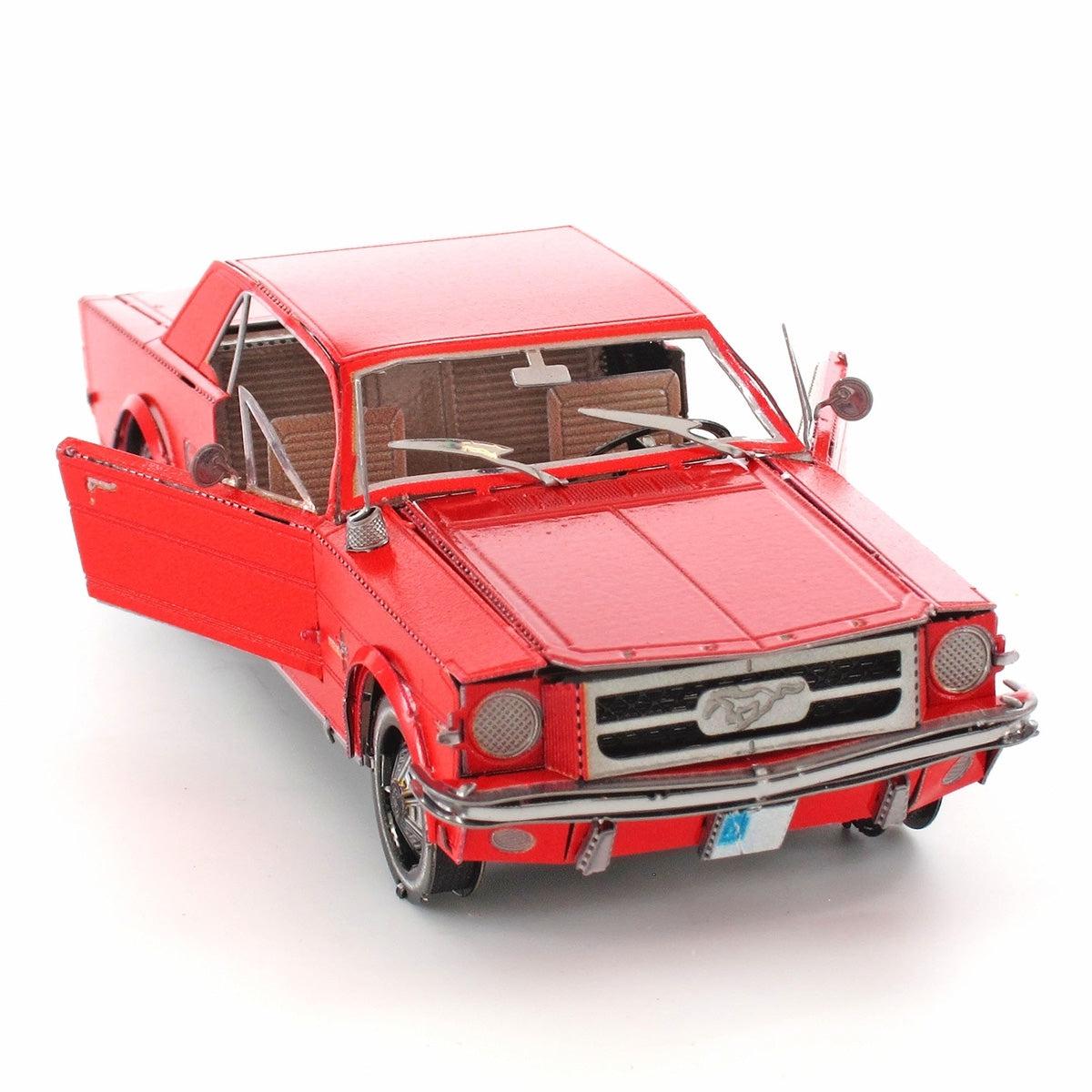 1965 Red Ford Mustang 3D Steel Model Kit Metal Earth