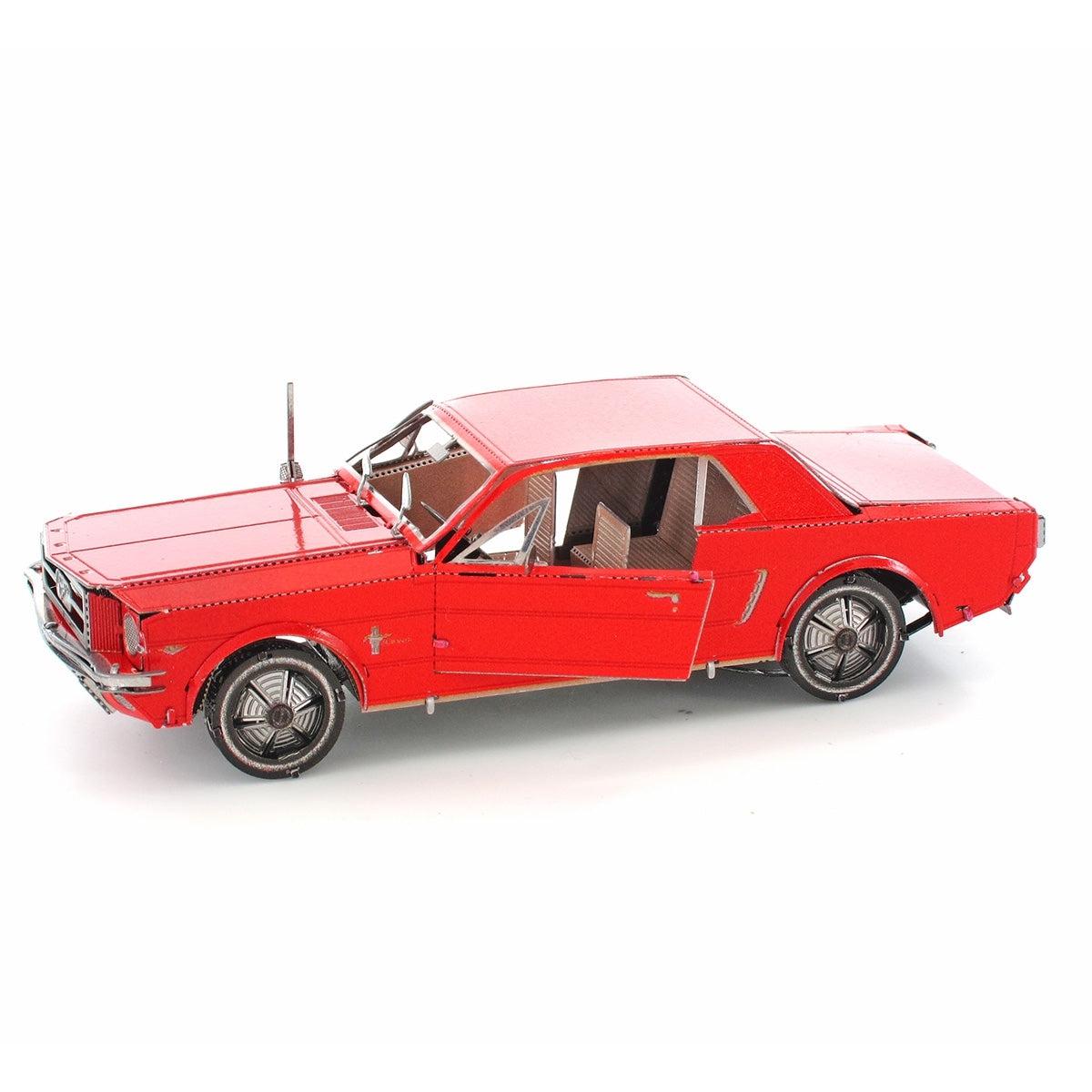 1965 Red Ford Mustang 3D Steel Model Kit Metal Earth