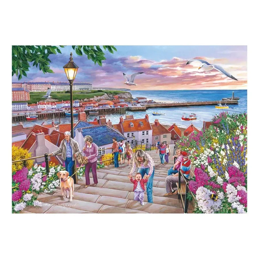 199 Steps Whitby 150 Piece Mini Jigsaw Puzzle HOP