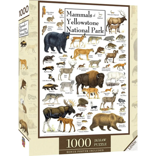 Mammals of Yellowstone National Park 1000 Piece Jigsaw Puzzle MasterPieces