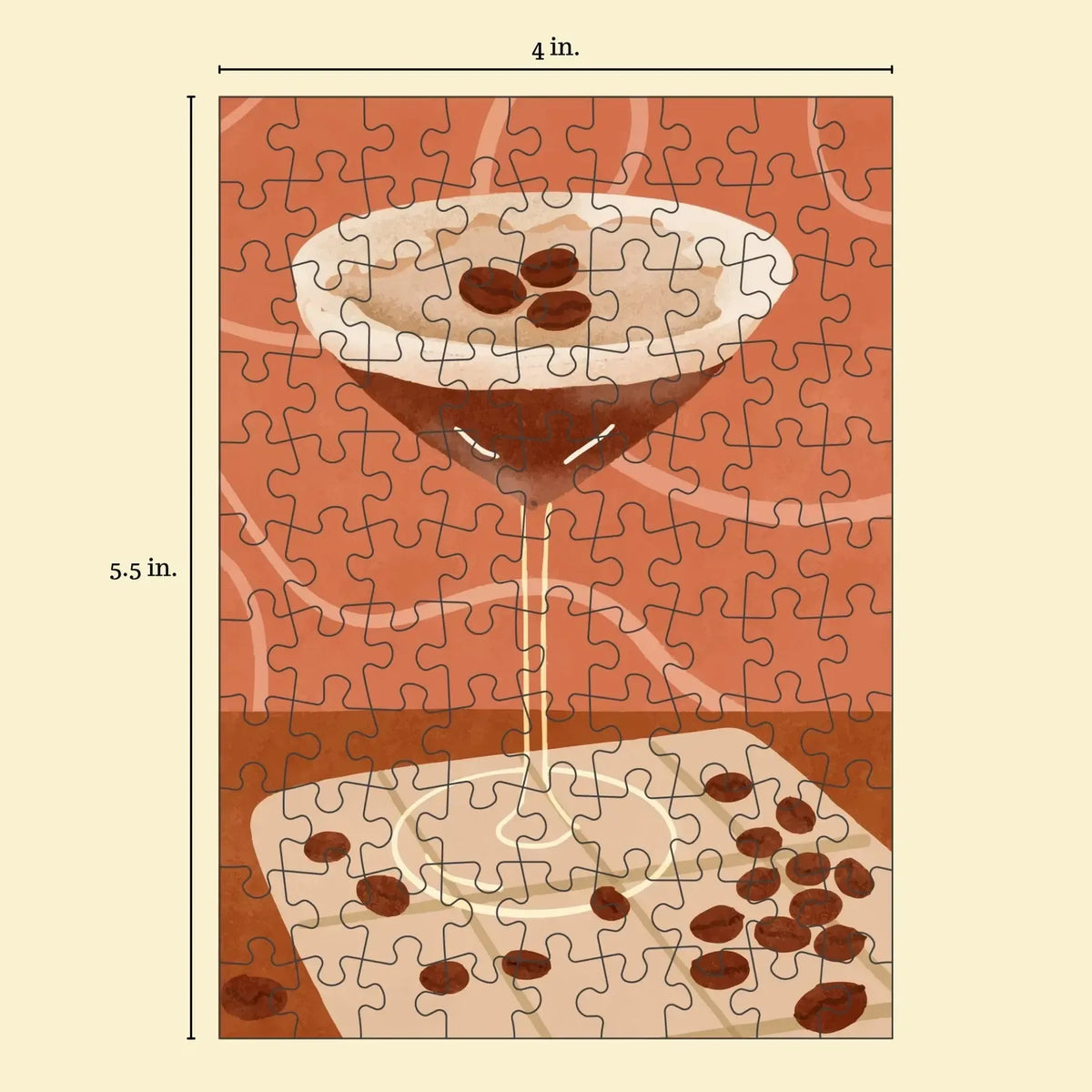 Espresso Martini 99 Piece Mini Jigsaw Puzzle Puzzledly