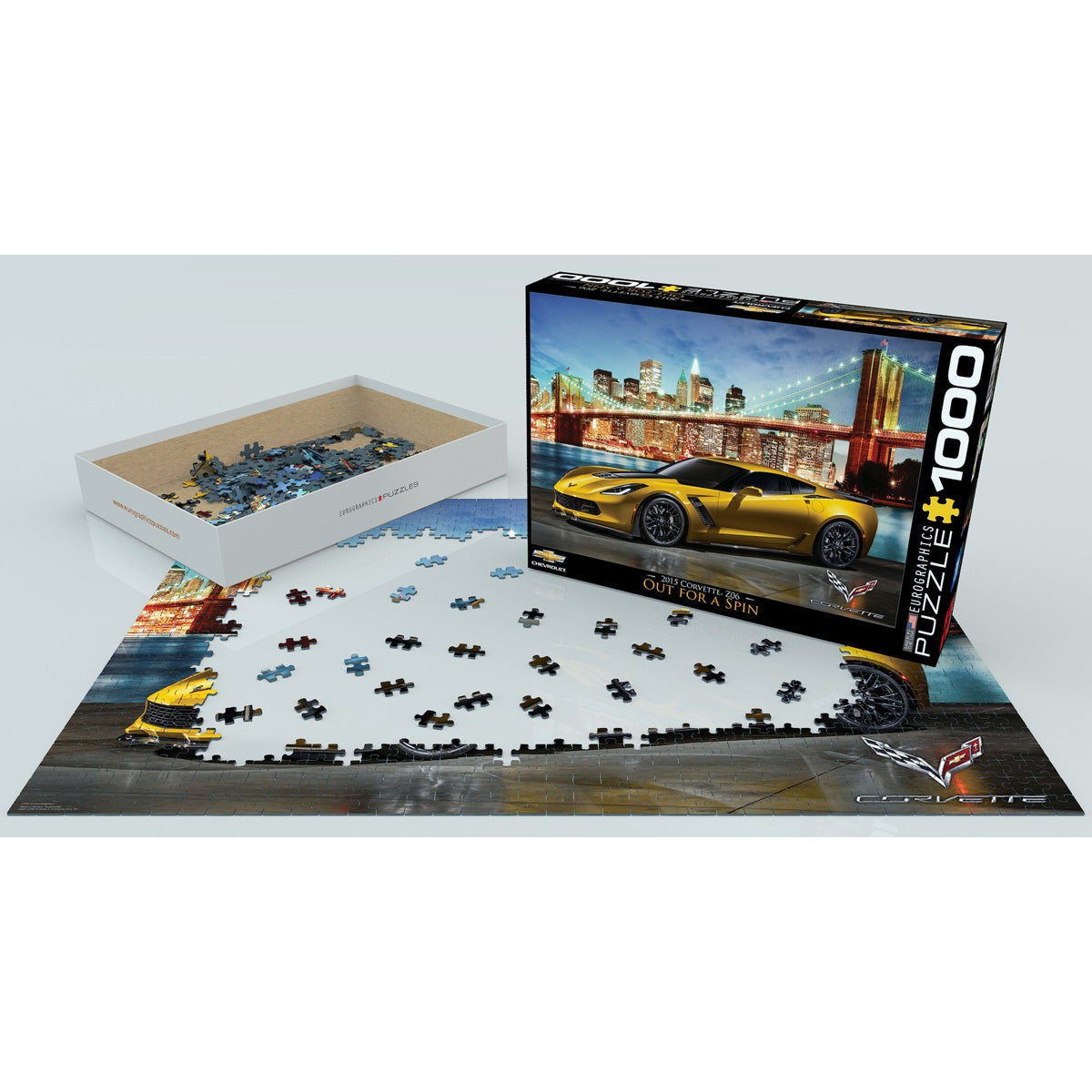 2015 Corvette Z06 Out for a Spin 1000 Piece Jigsaw Puzzle Eurographics