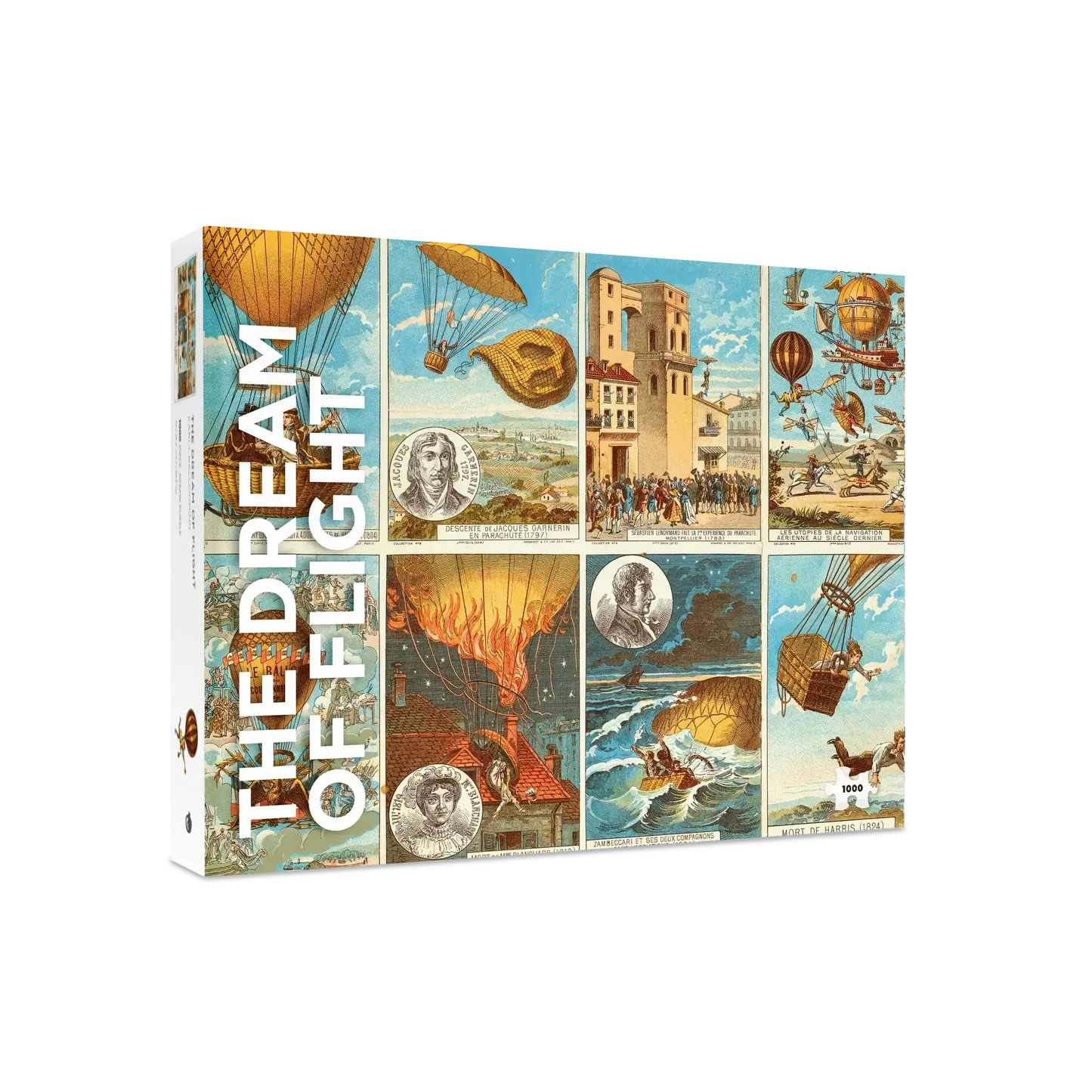The Dream of Flight: Early Ballooning 1000 Piece Jigsaw Puzzle Pomegranate