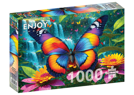 Butterfly in the Forest 1000 Piece Jigsaw Puzzle Enjoy
