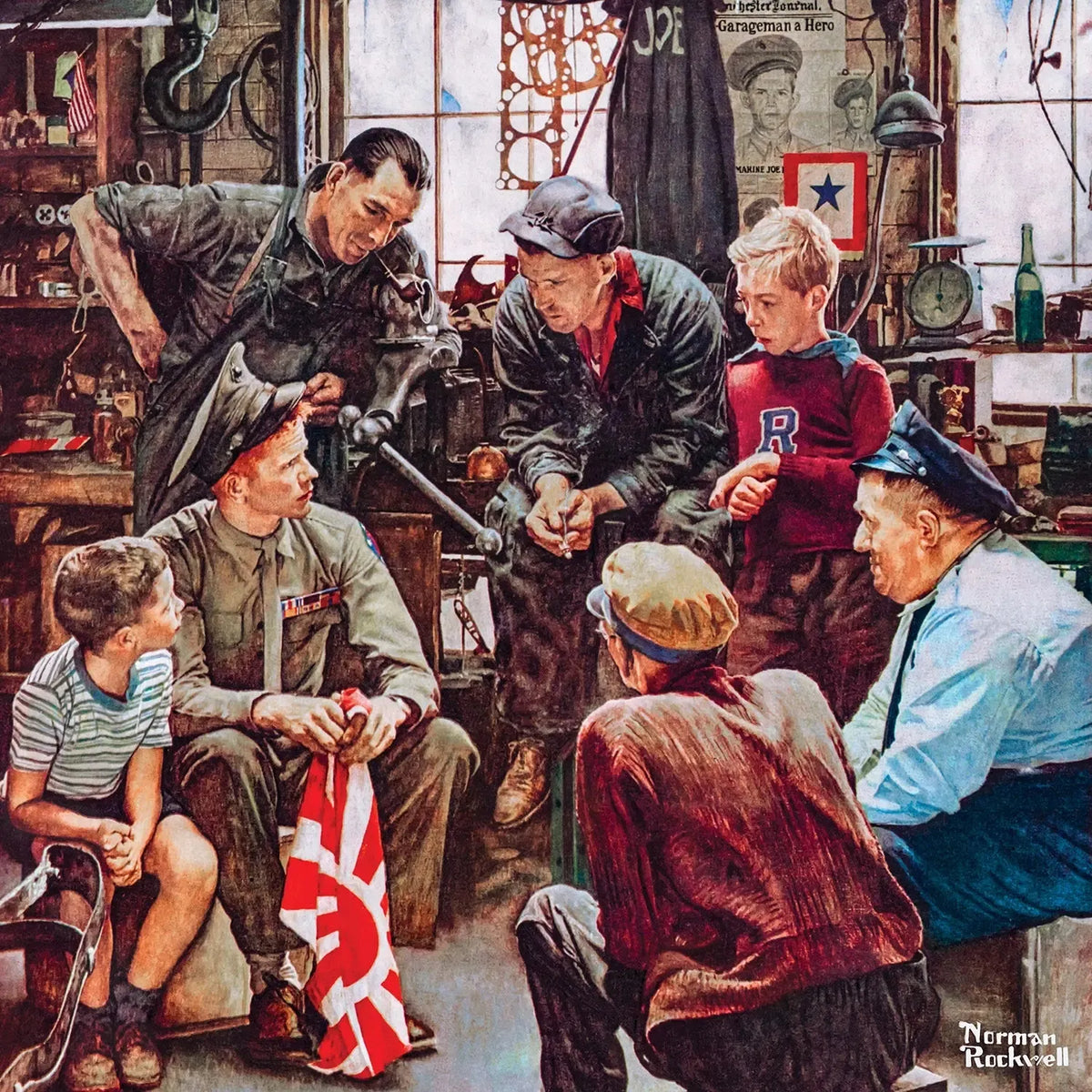 Homecoming Marine The Saturday Evening Post 1000 Piece Jigsaw Puzzle MasterPieces