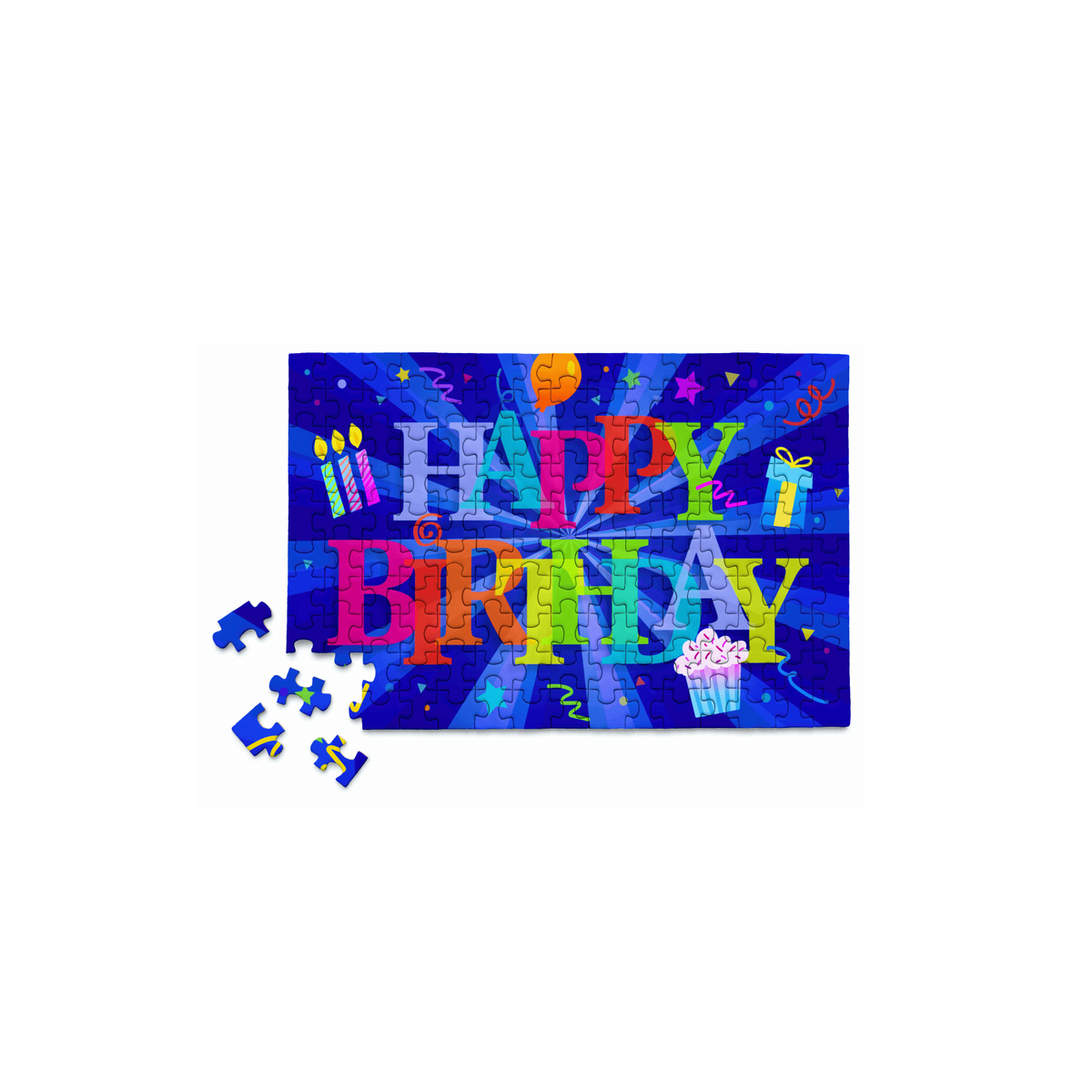 Happy Birthday Blast 150 Piece Mini Jigsaw Puzzle Micro Puzzles