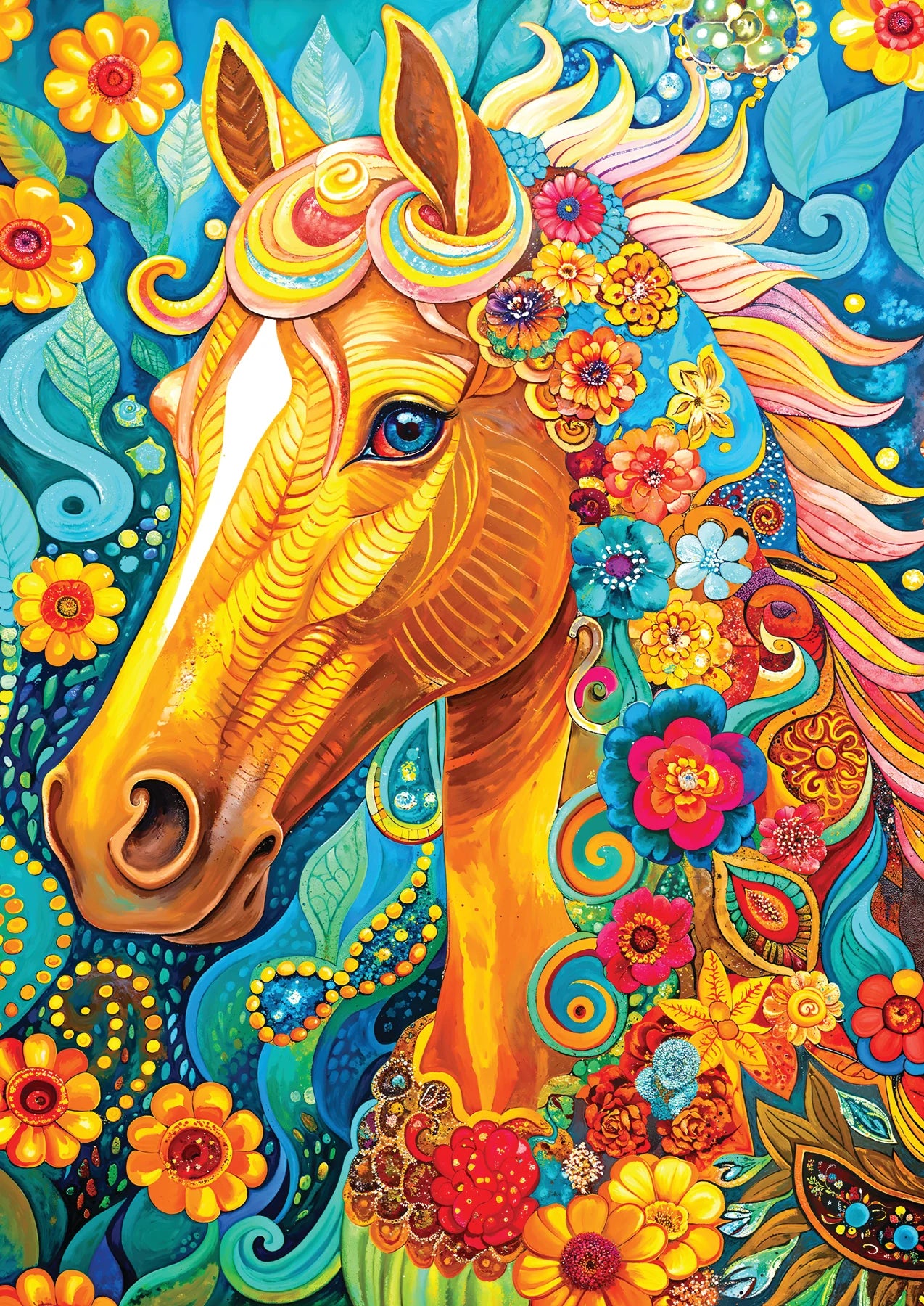 Blooming Mane 1000 Piece Jigsaw Puzzle Enjoy