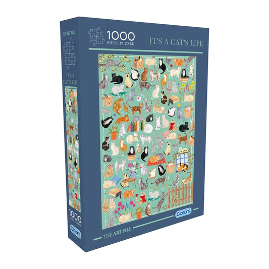 It's a Cat Life 1000 Piece Jigsaw Puzzle Gibsons