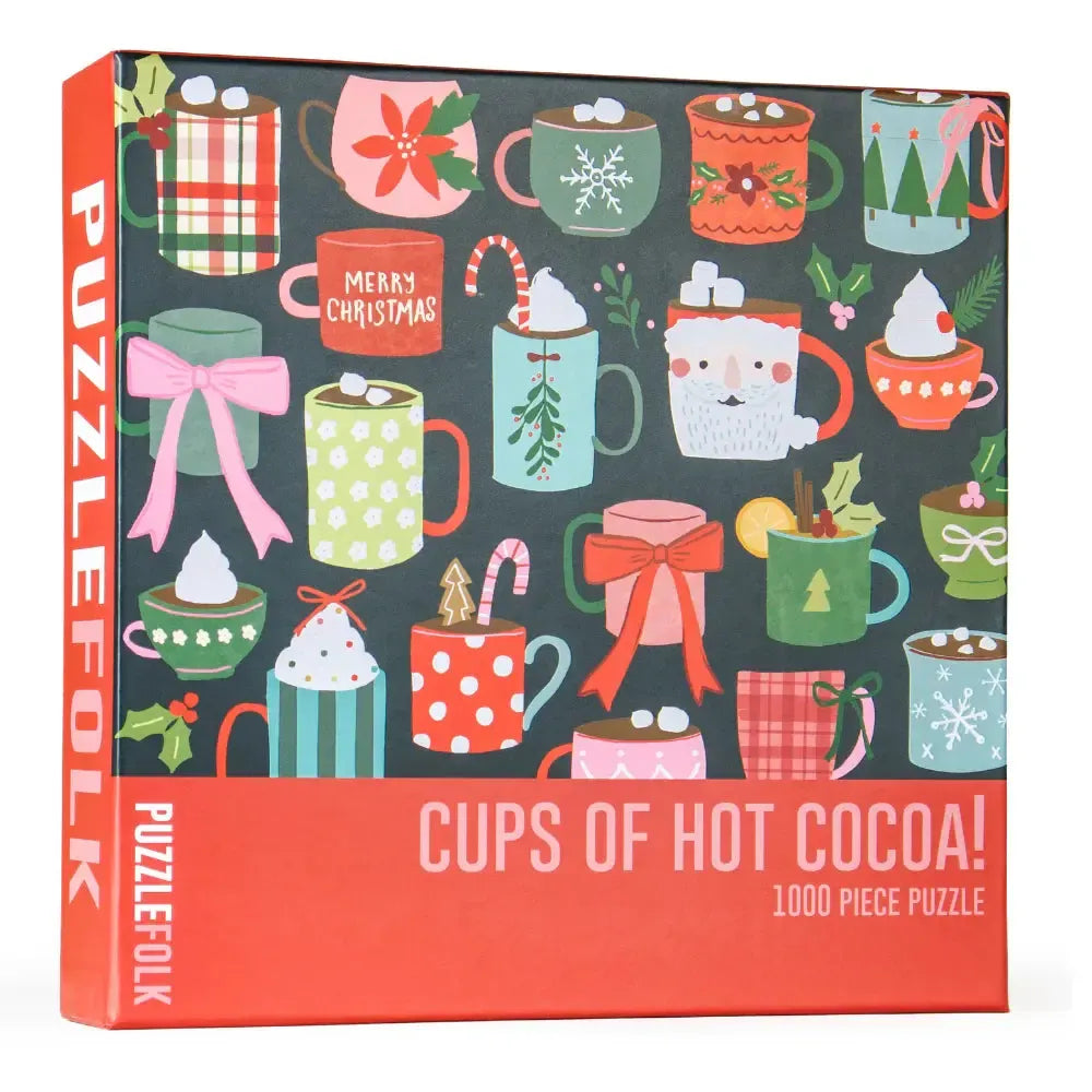 Cups of Hot Cocoa 1000 Piece Jigsaw Puzzle PuzzleFolk
