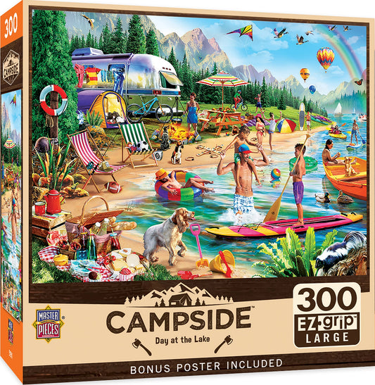 Day at the Lake Campside 300 Piece Jigsaw Puzzle MasterPieces