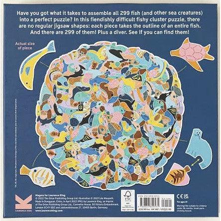 299 Fish & a diver 300 Piece Cluster Puzzle Laurence King