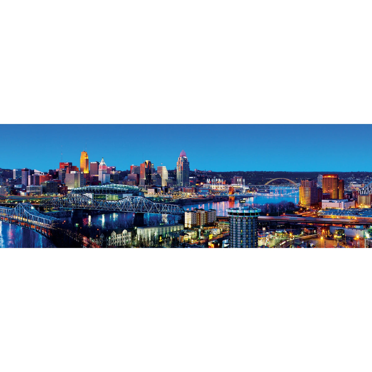 Cincinnati Ohio 1000 Piece Panoramic Jigsaw Puzzle MasterPieces