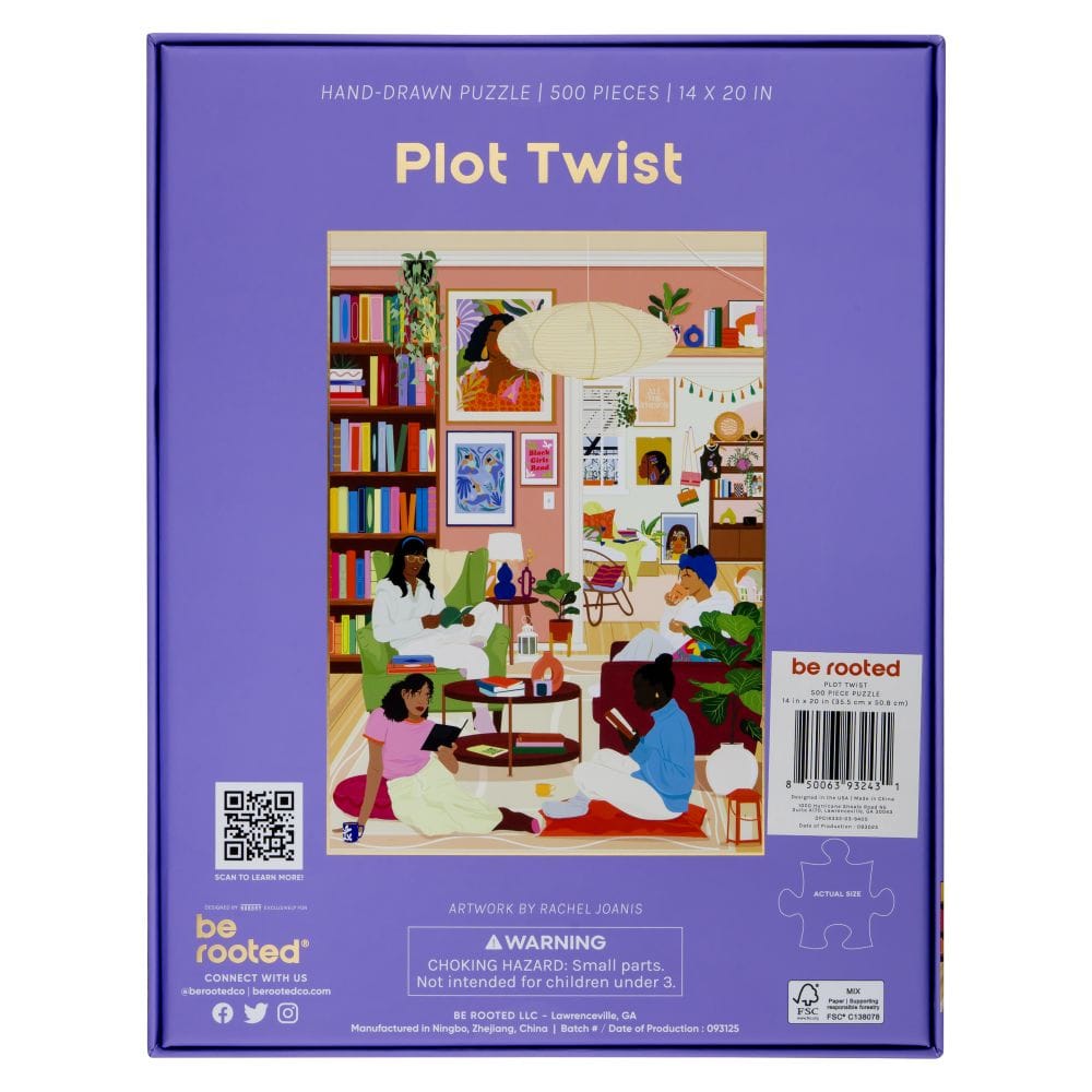 Plot Twist 500 Piece Soft Touch Jigsaw Puzzle Be Rooted