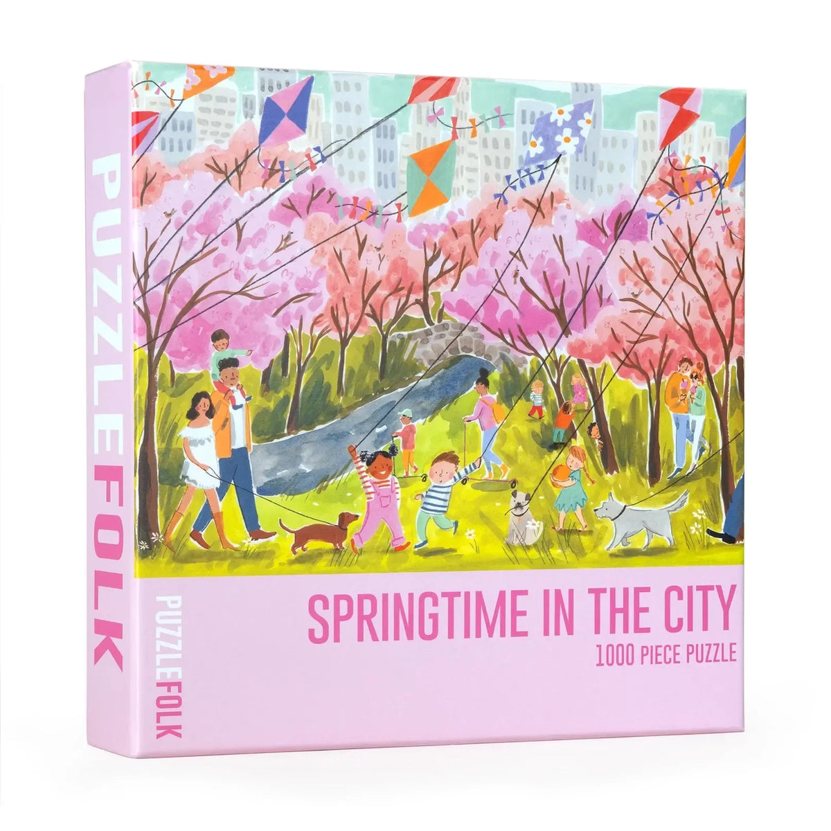 Springtime in the City 1000 Piece Jigsaw Puzzle PuzzleFolk