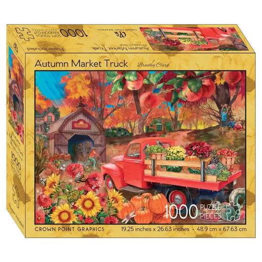 Autumn Market Truck 1000 Piece Soft Touch Jigsaw Puzzle Crown Point
