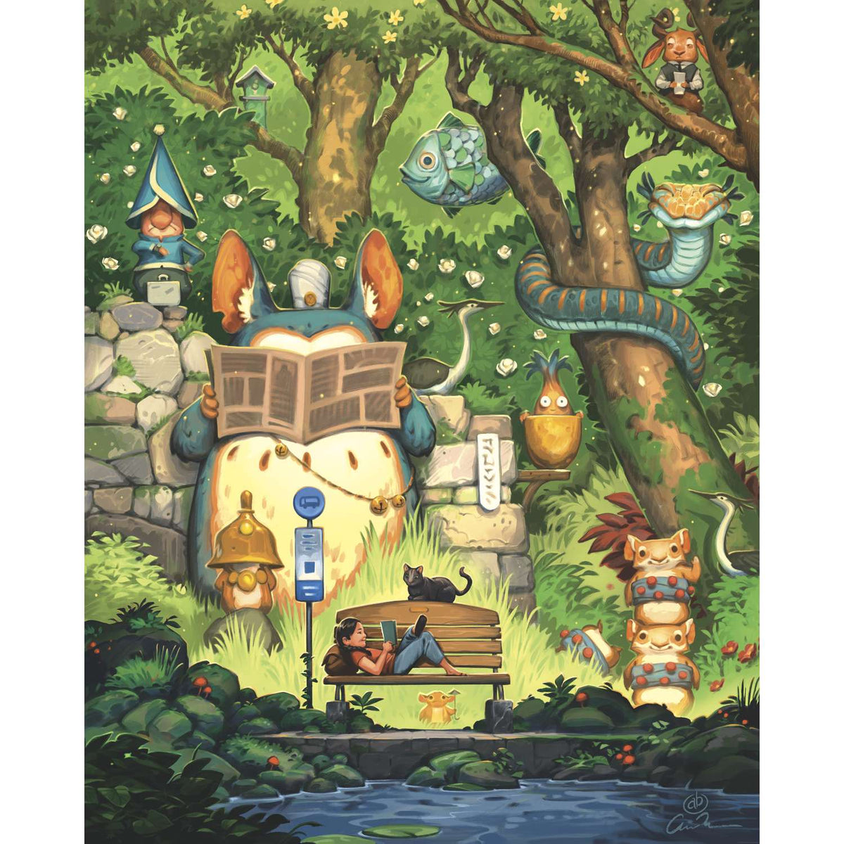 Bus Stop 500 Piece Jigsaw Puzzle Boardwalk