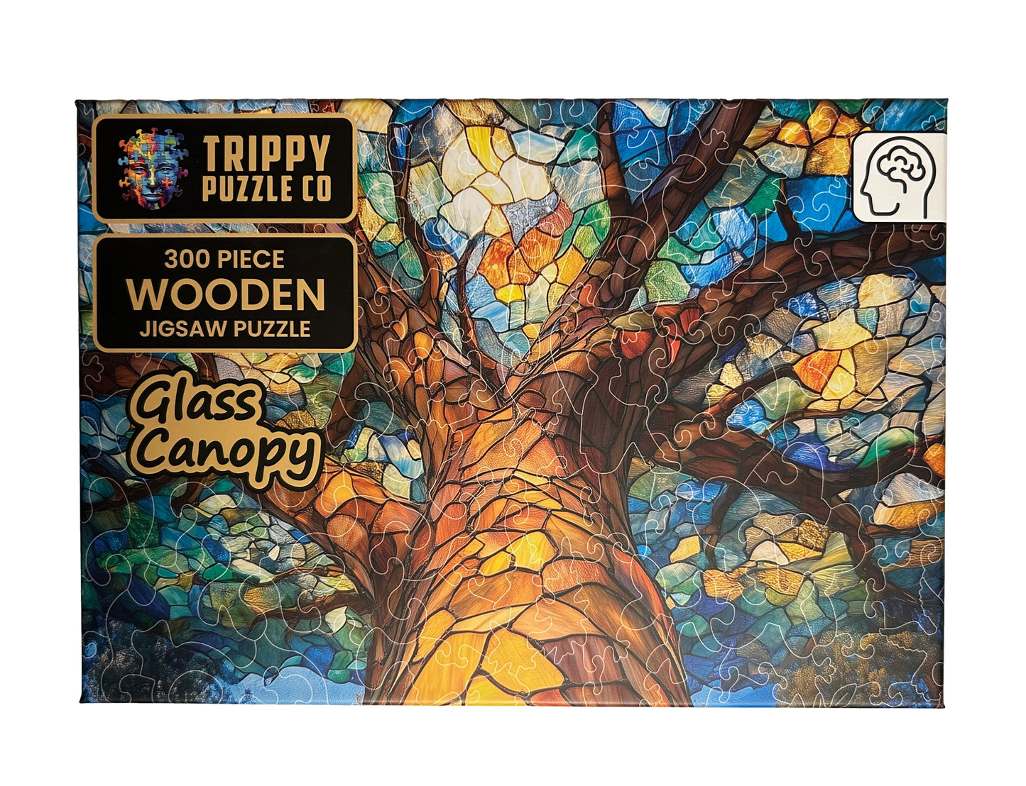 Glass Canopy 300 Piece Wooden Jigsaw Puzzle Trippy